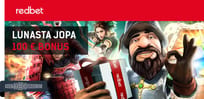 Redbet kasinon mahtava tervetulobonus