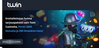 Nappaa kookas ensitallettajan tarjouspaketti Twin Casinolta