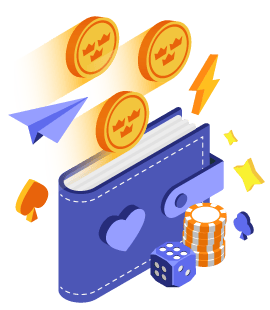 Lompakko ja kolikoita