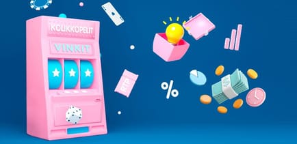 Kolikkopeli ja kuvioita